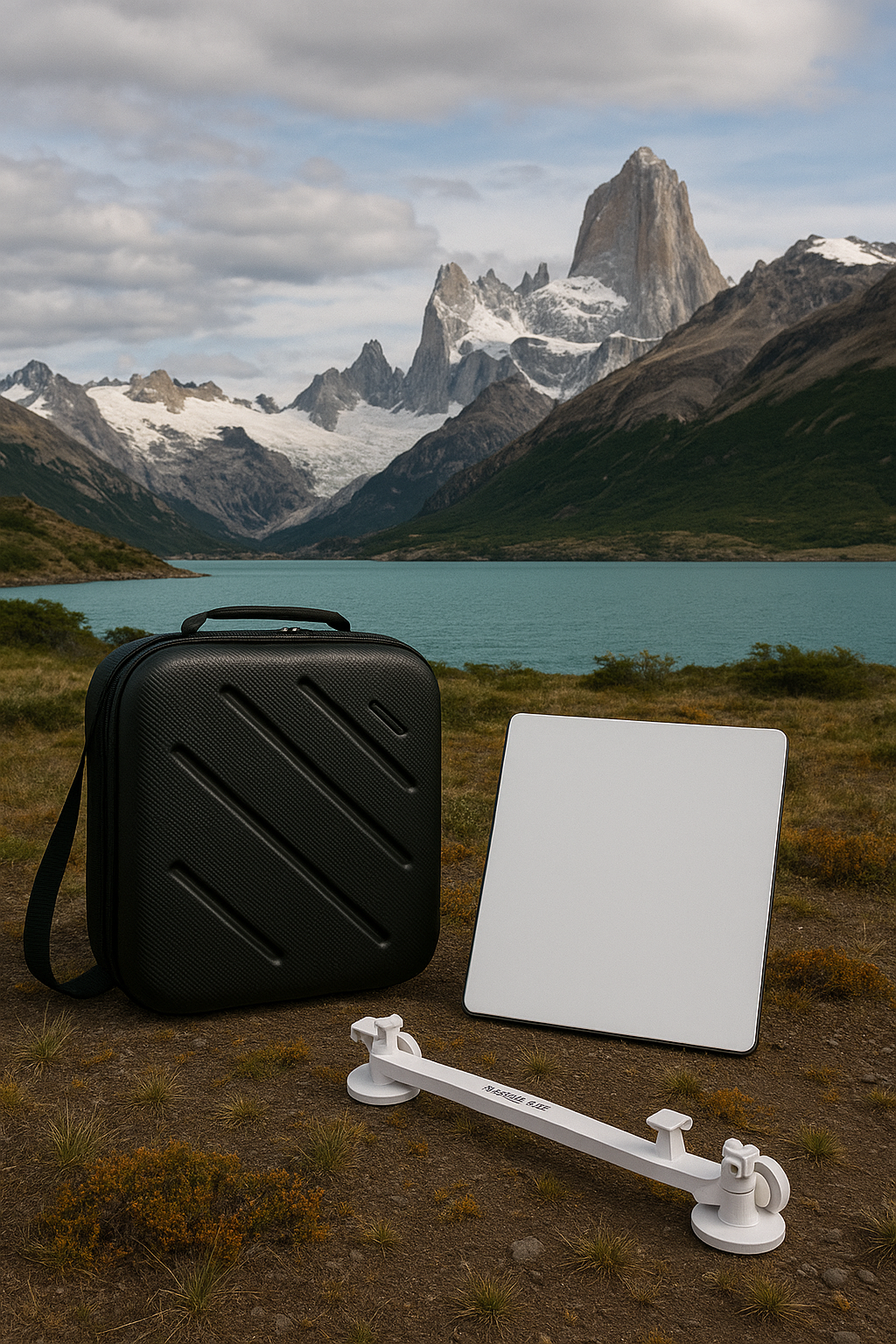 Antena Starlink Mini con router